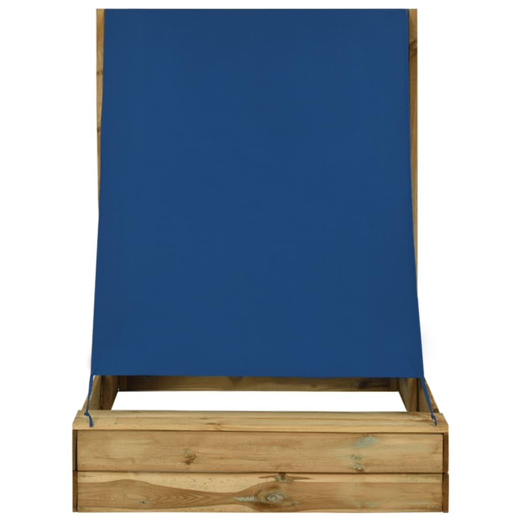 Sandkasten aus Holz, Spiele für den Außenbereich, Kinder, mit Dach, 160 x 100 x 133 cm, imprägniertes Kiefernholz, 160 x 100 x 133 cm