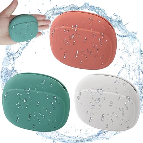 TIXDREEM Silicone Earphones Organizer, Portable Earbud Storage Case, Mini Pouch for Earphones, Coins, Keys, USB Flash Drives, Earrings, Jewelry (1) 7 41QDm+ZjQdL