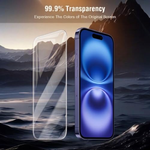 Image of Borderless Premium Tempered Glass Screen Protector Guard For iPhone 15 /16 (6.1 Inch, Pack of 1) | Edge to Edge Coverage With Easy to installation kit