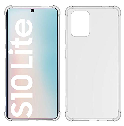 USTIYA for Samsung Galaxy S10 Lite Case / A91 Case / M80s Case Clear TPU Four Corners Cover Transparent Soft funda