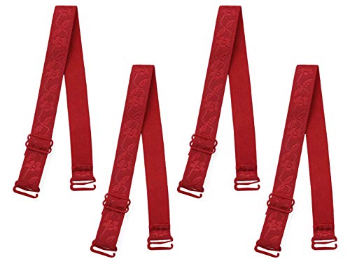 Image of uxcell 2 Pair 10 /12 /15 /18 /20mm Width Stretchable Shoulder Bra Straps Adjustable Elastic Straps for Women