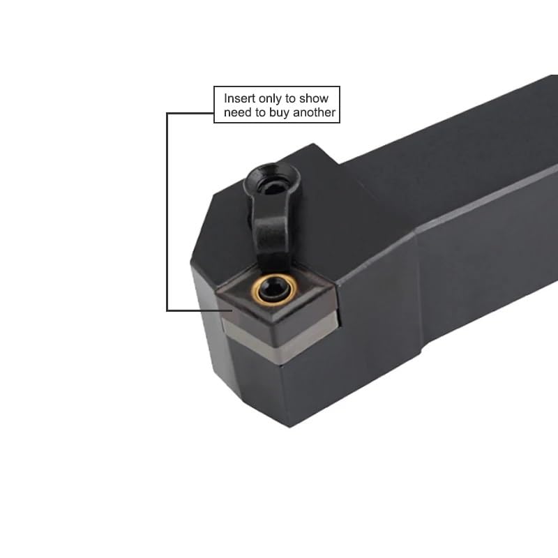 1pc Turning Tool Holder 25mm MCKNR-1616H12 Turning Cutter Metal Cutting Toolholder External Turning Holder CNMG CNC Lathe(MCKNL-1616H12)