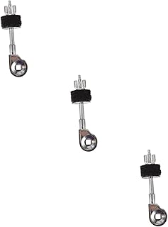 ibasenice 3pcs Cymbal Head Cymbal Stand Arm Cymbal Stacker Mount Hardware Cymbal Holder Multi-angle Mounting Clamp Mini Cymbal Arm Holder Mini Accessories Metal To Stack Connection Clip