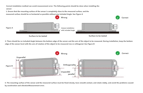 Sensor de ángulo MQJD-AA para nivelación de plataformas e instalación horizontal precisa 5