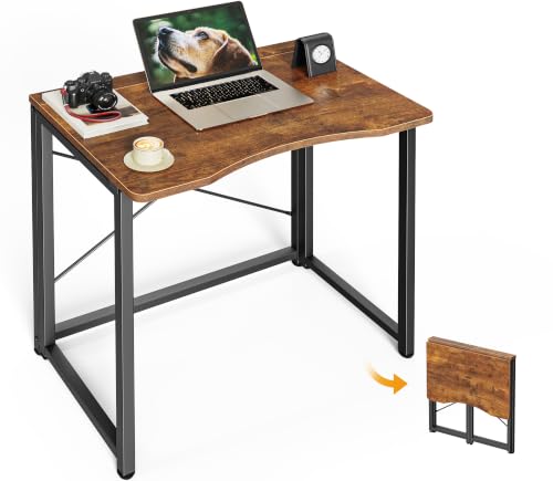 Image of Huuger Folding Desk for Small Spaces, 23.6 Inch Foldable Computer Table