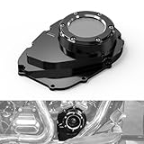 NICECNC Transparent Cam Cover Camshaft Cover Milwaukee-Eight M8 Cam Cover Aluminum CNC Black Compatible with Harley Ultra Limited FLHTK 2021-2024, Replacement for 25700467, See Fitments