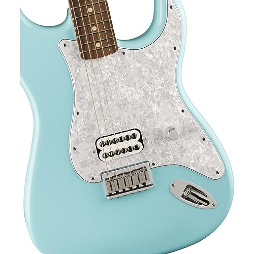 Fender Tom Delonge Strat RW Daphne Blue – Guitare Électrique - Les Beatles, Paul McCartney, John Lennon, RIngo Starr, George Harrison Fender Tom Delonge Strat RW Daphne Blue - Guitare Électrique – Image 5