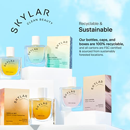 Skylar Salt Air Eau De Perfume - Hypoallergenic & Clean Perfume For Women & Men, Vegan & Safe For Sensitive Skin - Fresh Perfume With Notes Of Driftwood, Sea Salt & Seaweed - (10Ml /0.33 Fl Oz) #TOP5