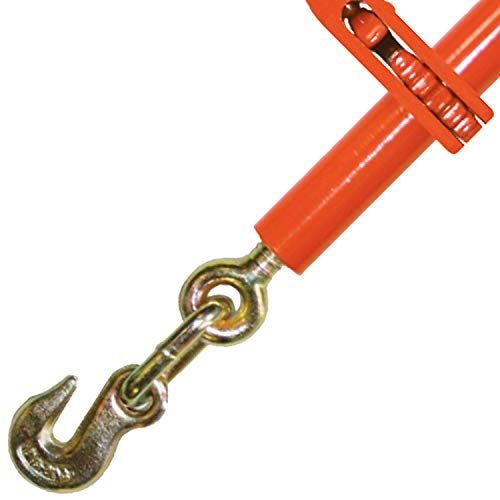 VULCAN Load Binder with Grab and Slip Hooks - 4 Pack - Ratchet Style - 6,600 Pound Safe Working Load (Works with 5/16 Inch or 3/8 Inch Grade 70 Chain) by VULCAN - Image 3