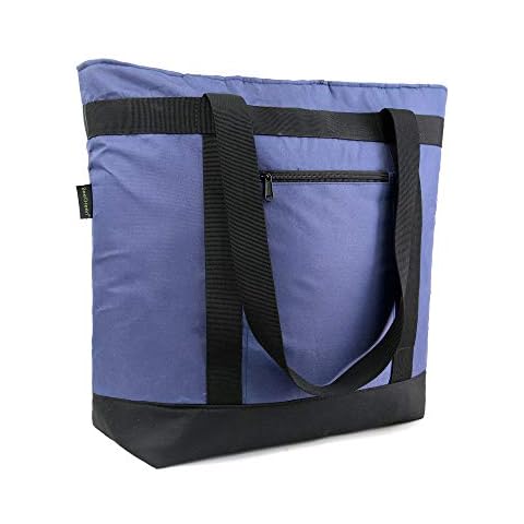 BeeGreen Large Insulated Cooler Bags for Picnic Grocery Travel Collapsible Cold Bag Soft Ice Chest Foldable Food Lunch Bag with Zipper Top Handles Leak Proof Portable Thermal Bag Cover