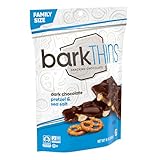 barkTHINS Dark Chocolate, Pretzel and Sea Salt Snacking Chocolate Family Bag, 10 oz