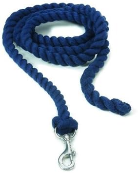 Heavy Duty Cotton Lead Rope Black