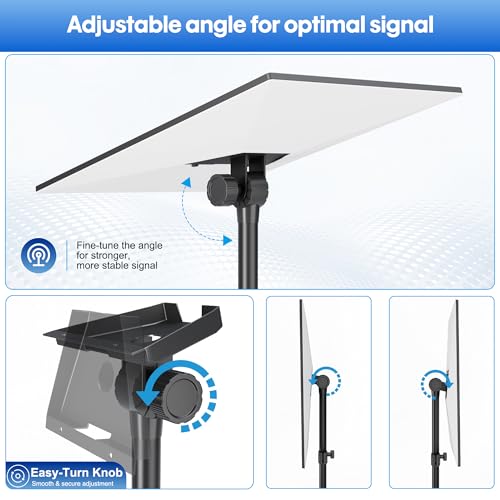 Starlink Gen 3 Tripod, 180° Tilt Angle & Height Adjustable Starlink Stand with Adapter, Windproof Starlink Standard Tripod with Ground Nail, Portable Starlink Tripod for Outdoor Travel Hiking by EBLIKI - Used condition - Image 2