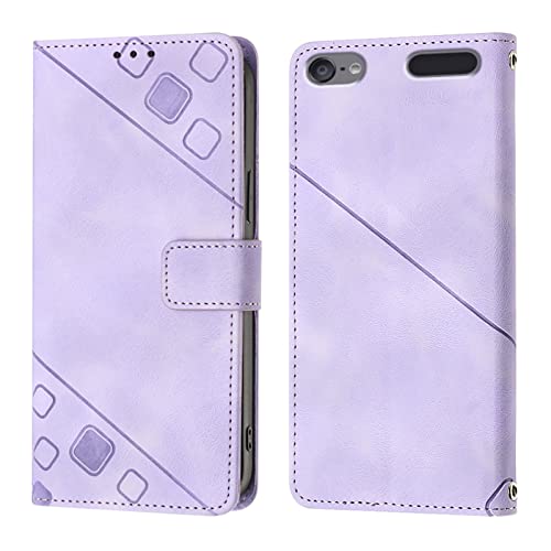 Protection iPod Touch 5 anti-rayures violette avec porte-carte pour alléger vos poches
