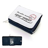 Portefeuille textile à rabat magnétique imprimé 120 x 85 mm.