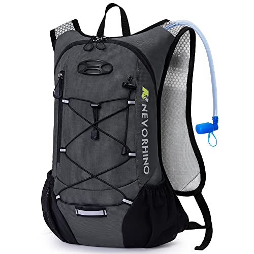Lightweight Hydration Backpack, Running Backpack with 2L Water Bladder, Hydro Water Daypack for Cycling Hiking Rave for Men Women
