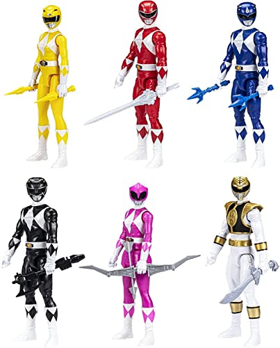 Mighty Morphin Power Rangers Multi Figure 6pk 12" Collectible Set Hasbro