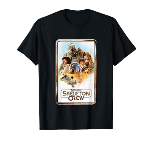 Star Wars Skeleton Crew Retro Golden Frame Poster T-Shirt