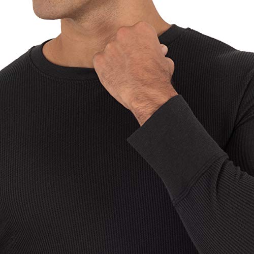 Fruit Of The Loom WRT20931 Mens Recycled Waffle Thermal Underwear Crew (1 And 2 Packs) Pajama Top thumb #2