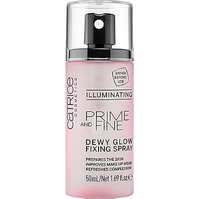 Catrice | Prime & Fine Illuminating Dewy Glow Spray | Transparent and Fast Drying Fixing Spray| Paraben Free & Vegan | Cruelty Free (Pack of 1)