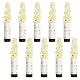 DRERIO 10 Stück Konfettikanone Weiß Konfettiregen Hochzeit Party Poppers,konfettikanone hochzeit Gender Reveal Kanone,11cm mit drehbarem schwarzem Drehteller nach links für Weihnachten Jahrestag