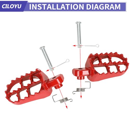 Image of Mini Bike Foot Pegs Footrest Kit Replacement for Minibike Coleman CT200U CT200U-EX CT200U-EXR BT200X CT100U CC100X Axis M200 196cc 200cc 97cc 100cc 6.5hp 2.5hp Engine Parts
