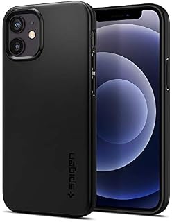 Spigen Thin Fit case compatible with iPhone 12 Mini 2020 - Black