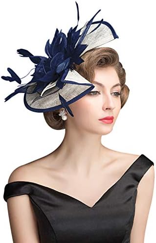 Fascinator Hat Sinamay Feather Floral 