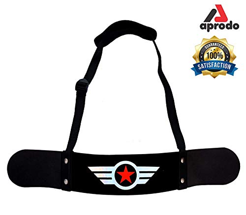 Image of Aprodo Gym Fitness Combo (Arm Blaster with Grey Weight Lifting Strap) (Red Star & Grey WLS)