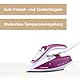 SEVERIN Dampfbügeleisen mit keramikbeschichteter Bügelsohle und Antihaft-Effekt, 2400W, 70g/min Dampfstoß, 30g/min variable Dampfleistung, Ideal zum Dampf- und Trockenbügeln, Weiß/Violett, BA 3243