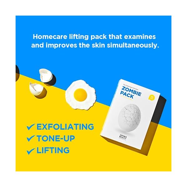 SKIN1004-Zombie-Pack-Wash-off-Face-Mask-for-Aging-Skin-Fine-Lines-Wrinkles-Enlarged-Pores-Dryness-Lifting-and-Hydrating-1-Box-8-masks SKIN1004 Zombie Pack 1 Box, 8ea, Hydrating