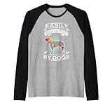 Photo Gallery easily distracted by dogs bulldog funny dog lover maglia con maniche raglan Photo Gallery easily distracted by dogs bulldog funny dog lover maglia con maniche raglan