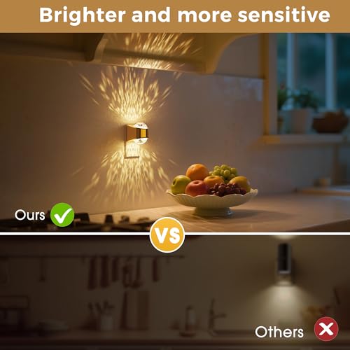 Image of L LOHAS LED Projector Night Light,[2-Pack] Night Lights Plug into Wall,Dusk to Dawn Sensor,3000K Soft White,Brightness Adjustable,Projector Nightlight for Bathroom Bedroom Hallway