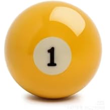 Replacement Billiards Ball, 2-1/4" Regulation Size, Object Balls with Cue Ball & Billiard #8 Ball, Standard Billiards Ball Accessories