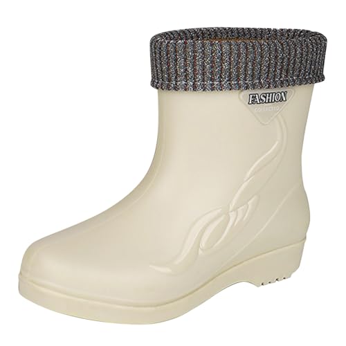 Botas Wellington para mujer con forro polar extraíble para un paseo invernal cómodo en el jardín