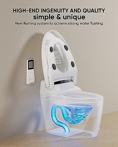 Loupusuo TOOLS-499 Smart Toilet, Tankless Toilet With Warm Water Sprayer And Dryer, Foot Sensor Operation, Heated Bidet Seat thumb #2