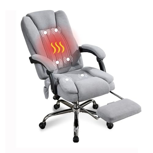 Massage Office Chair with Foot Rest for Heavy People 500lbs Big a...