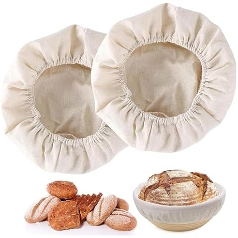 Natural Cotton Linen for Bread Proofing Baskets Cover