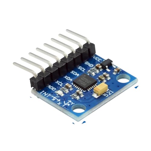 Straight Needle 1Pcs-Gy-521 Mpu-6050 Mpu6050 3-Axis Analog Gyroscope Sensor Module 6Dof Module 3 Accelerometer Module with Code and Schematic Diagram