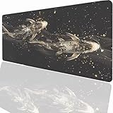 Tappetino per Mouse XXL 800x300x3mm Tappetino Mouse Gaming Grande, Mousepad con Base in Gomma Antiscivolo, Tappeto per Tavolo da Gaming Mat e Tastiera, Accessori PC Pescare PjY7942 8-V