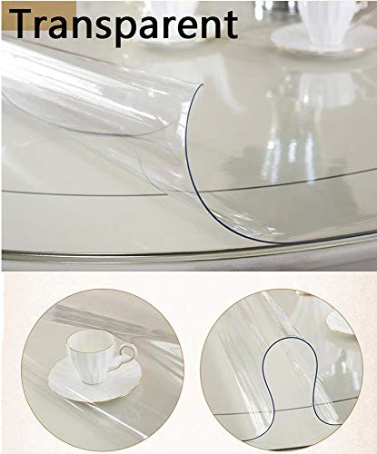 Vêtement de table de restaurant anti-tache en verre doux plastique pour table propre - 4
