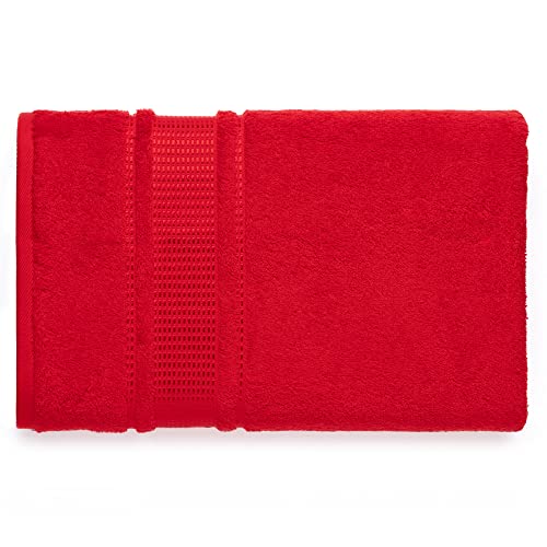 Melissa Linen, 2 Piece Bath Towel Set, 100% Turkish Cotton Bath Towels For Bathroom, Absorbent, Quick Dry, Durable And Soft Shower Towel, 28 In X 55 In, Spa And Hotel Quality, Red #TOP6
