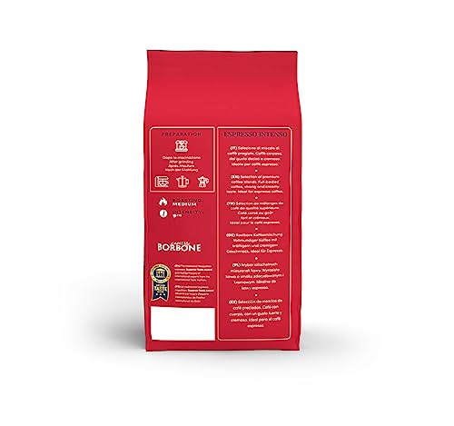 Image of Caffe Borbone Whole Bean Coffee, Medium Roast Robusta Blend, Espresso Intenso, Strong and Creamy Italian Coffee, 2.2 lb Bag (Pack of 2)