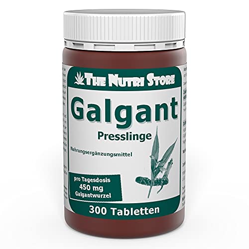 The Nutri Store - Galgant Tabletten - 300 Stück - Galgantwurzelpulver 30% - 1 Monatsvorrat - Made in Germany