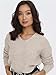 ONLY Damen Warmer Strickpullover | Knitted Basic Stretch Sweater | Langarm V-Ausschnitt Shirt ONLCAMILLA, Farben:Beige, Größe:M