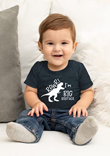rawr im Big Brother Shirt Dinosaur Toddler boy Tshirt Dino Announcement ouotfit.2