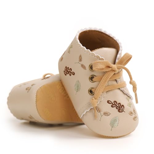 Image of QWZban Baby Shoes Mary Jane Flats Non Slip Soft Sole Infant Toddler Sneakers First Walkers Party Christmas Dress Shoes