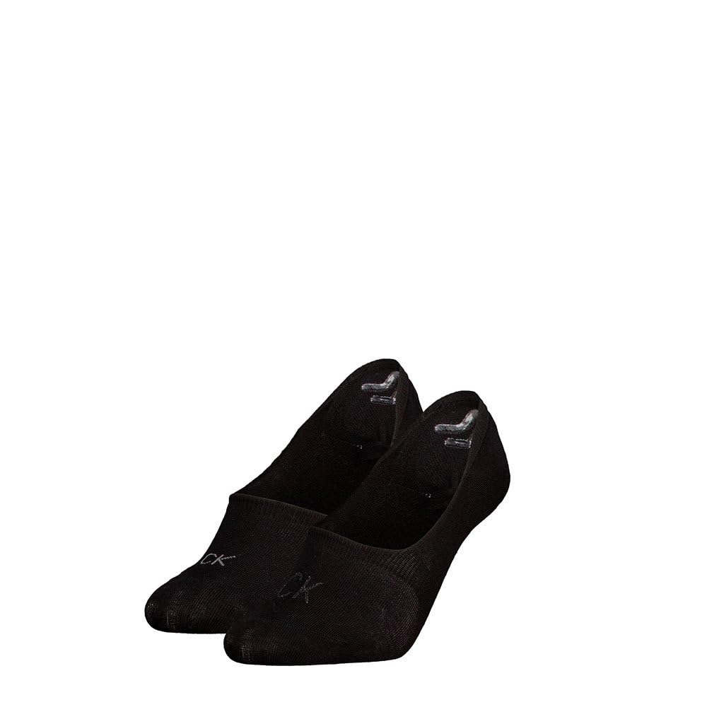 Calvin Klein Women's Invisible Socks - 2 Pack - Black