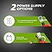 Humberto Fuel Transfer Pump, Auto-Stop Gas Can Pump, 3.2GPM, AA Battery/DC 2 Power Modes, 3 Adapters for Most Gas Cans, Extra Long Hose, Portable Gas Pump for Gasoline, Diesel, Oil, etc