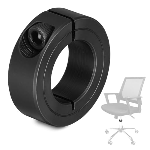 COOPHYA Protector de Elevación para Silla de Oficina de Acero Inoxidable Negro, Accesorio Resistente Que Previene el Hundimiento y Mejora la Versatilidad del Asiento